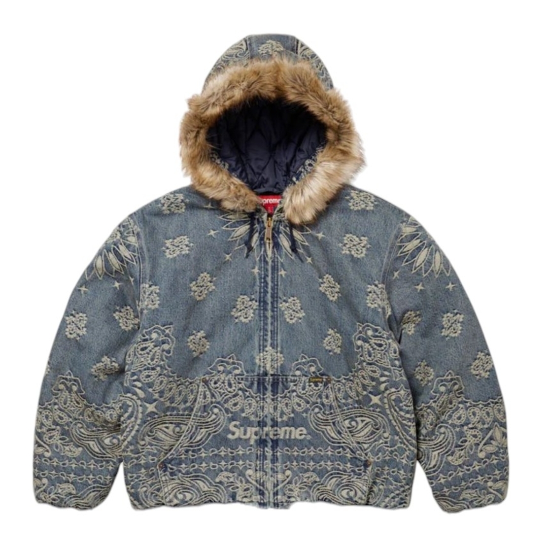Supreme - Supreme Bandana Jacquard Denim Hoodedの通販 by Supreme - Supreme Bandana Jacquard Denim Hoodedの通販 by