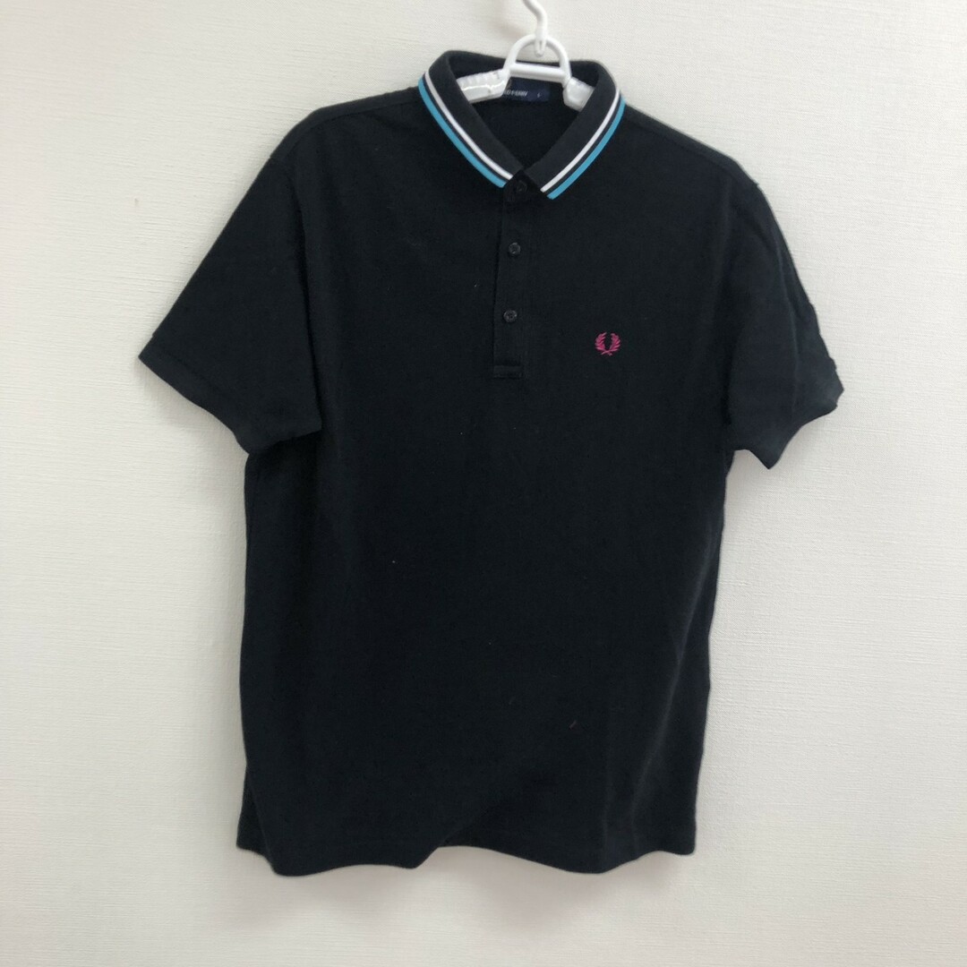FRED PERRY - 【FRED PERRY】フレッドペリー ポロシャツ 半袖ポロシャツ トップス L 黒系 ブラック