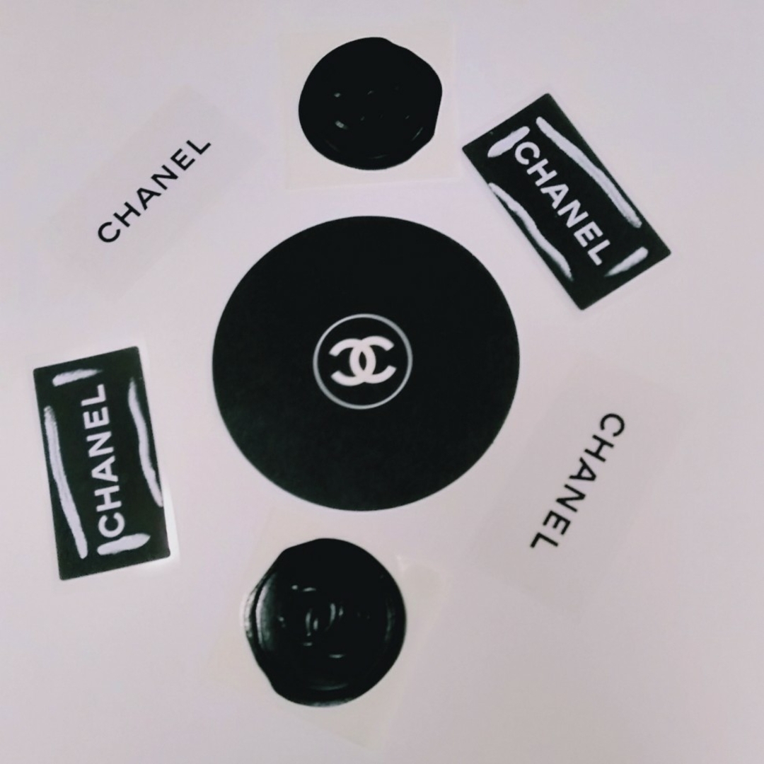 CHANEL - ①【シャネル シール】《ブラッククリア シール 10枚 CHANEL - ①【シャネル シール】《ブラッククリア シール 10枚