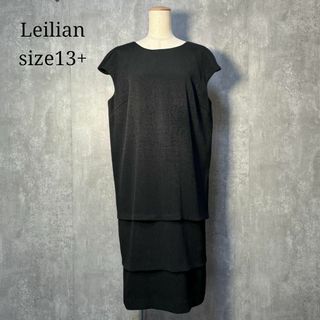 leilian - leilian レリアン シルク43%ストライプ ワンピース leilian - leilian レリアン シルク43%ストライプ ワンピース