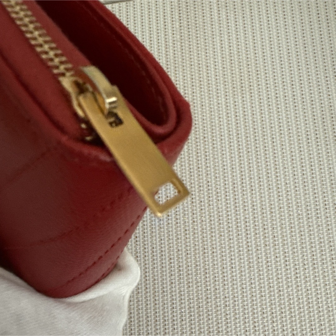 Yves Saint Laurent - YSL SAINT LAURENT 二つ折り財布 レッドの Yves Saint Laurent - YSL SAINT LAURENT 二つ折り財布 レッドの