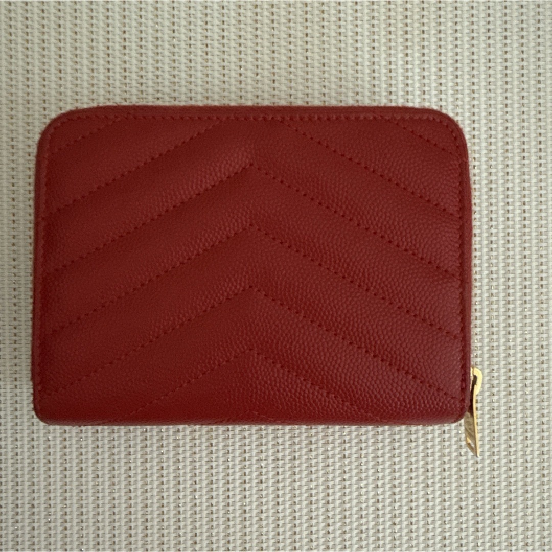 Yves Saint Laurent - YSL SAINT LAURENT 二つ折り財布 レッドの Yves Saint Laurent - YSL SAINT LAURENT 二つ折り財布 レッドの