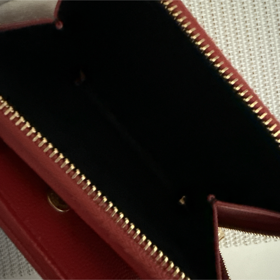 Yves Saint Laurent - YSL SAINT LAURENT 二つ折り財布 レッドの Yves Saint Laurent - YSL SAINT LAURENT 二つ折り財布 レッドの