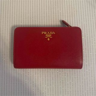 PRADA - PRADA エナメルレザー 二つ折り財布 レッドの通販 by PRADA - PRADA エナメルレザー 二つ折り財布 レッドの通販 by
