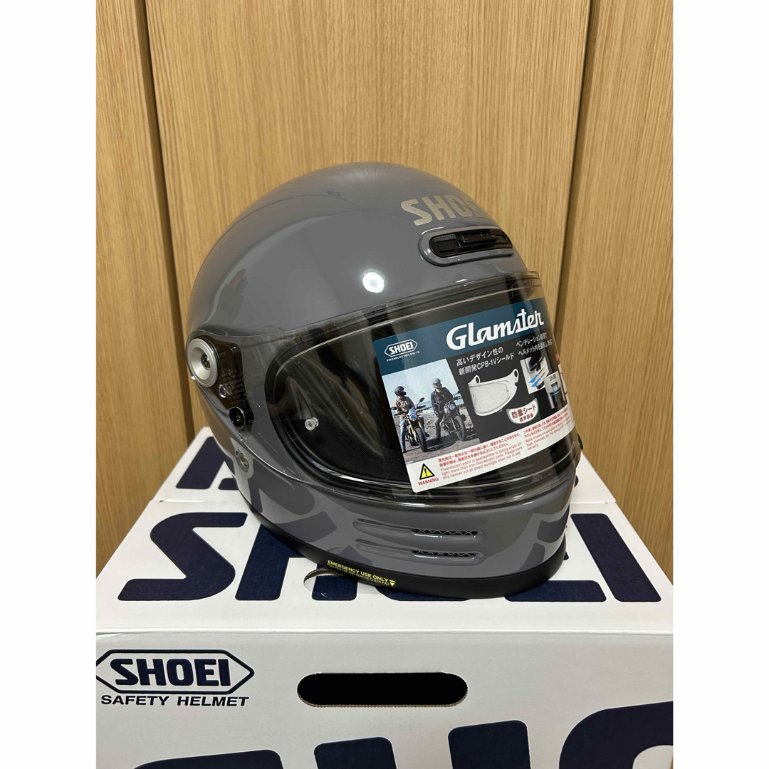 SHOEI - 新品未使用 Mサイズ SHOEI Glamister バ サルトグレーの SHOEI - 新品未使用 Mサイズ SHOEI Glamister バ サルトグレーの