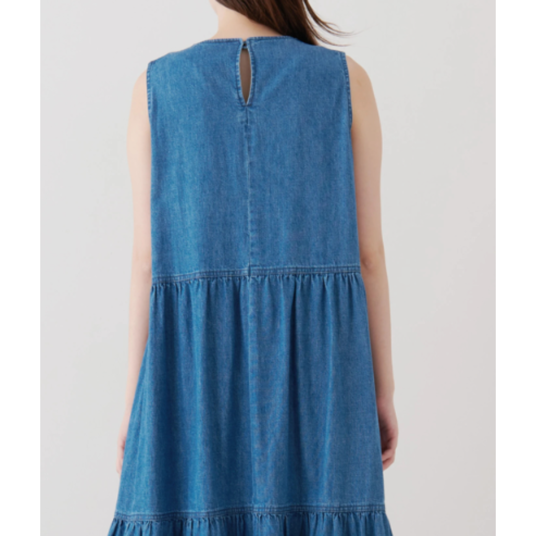 未使用　HEALTHY DENIMのティアード　ロングワンピース　サイズ1 Healthy DENIM - 新品タグ付き・ヘルシーデニムHealthy denim