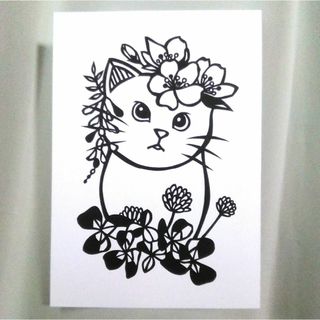 切り絵】原画 A5サイズ cat24の通販 by くろ's shop|ラクマ 切り絵】原画 A5サイズ cat24の通販 by くろ's shop|ラクマ