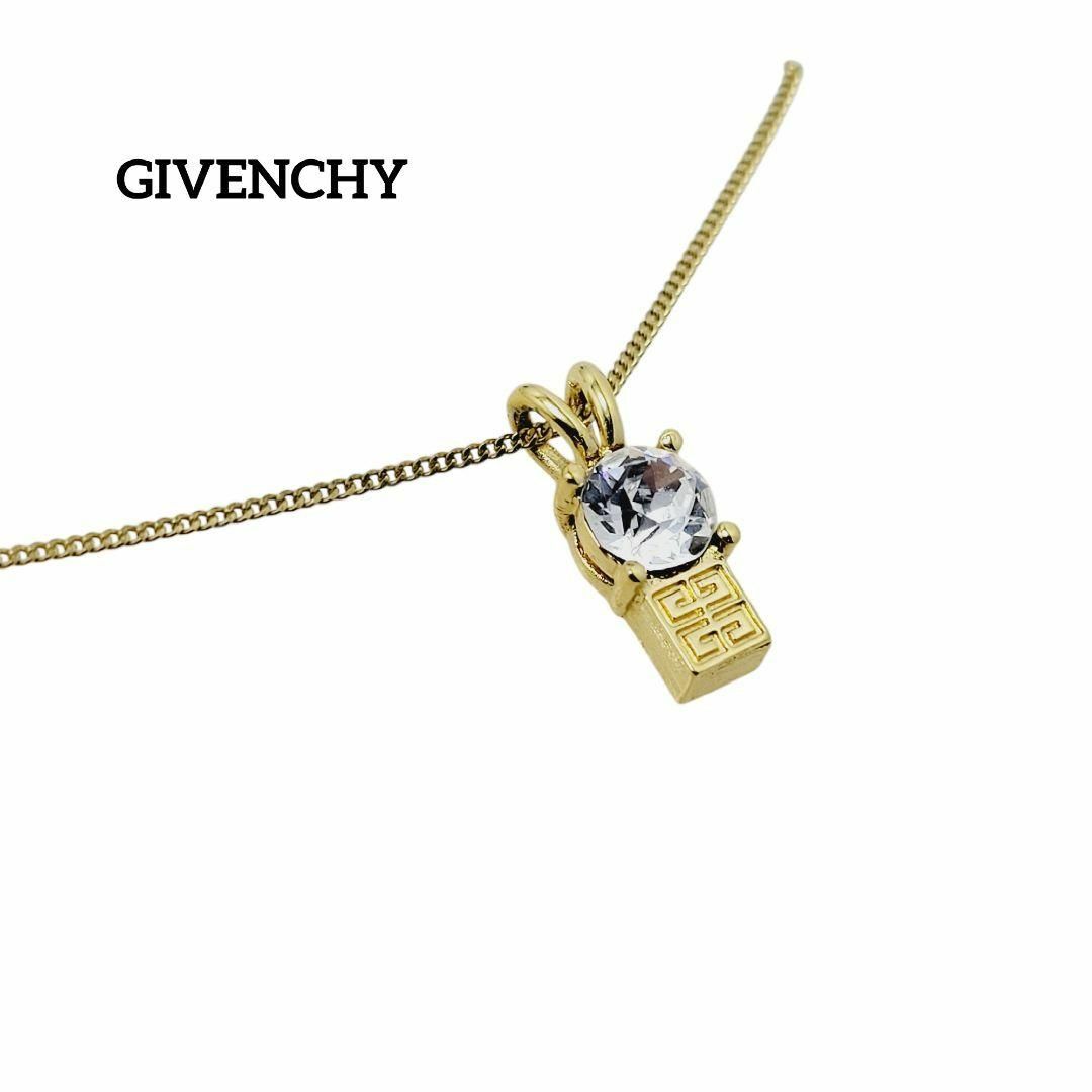 GIVENCHY - 【美品】GIVENCHY ネックレス 大粒ストーン 4G 喜平 GIVENCHY - 【美品】GIVENCHY ネックレス 大粒ストーン 4G 喜平