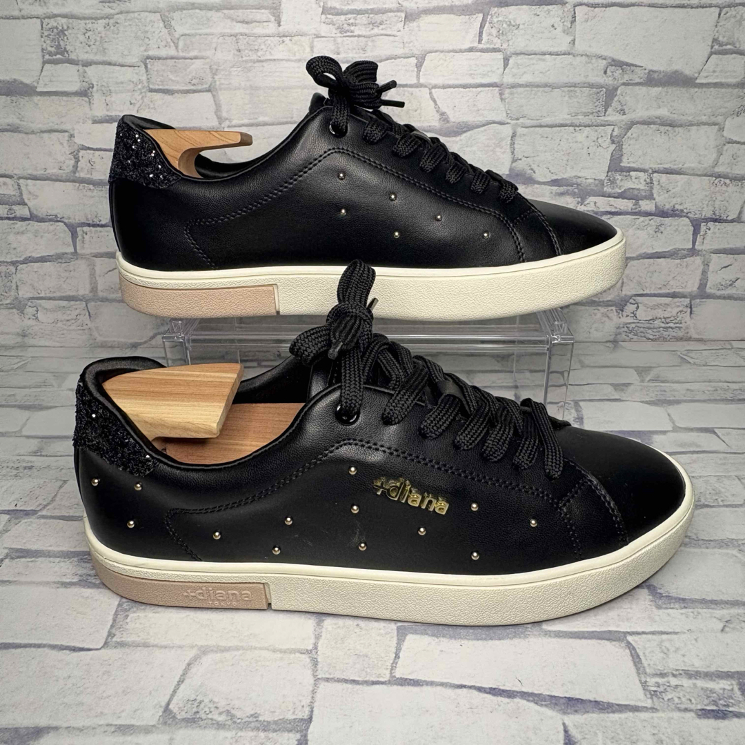 DIANA - 極美品 プラスダイアナ DIANA 【23.5】 スタッズ付き DIANA - 極美品 プラスダイアナ DIANA 【23.5】 スタッズ付き
