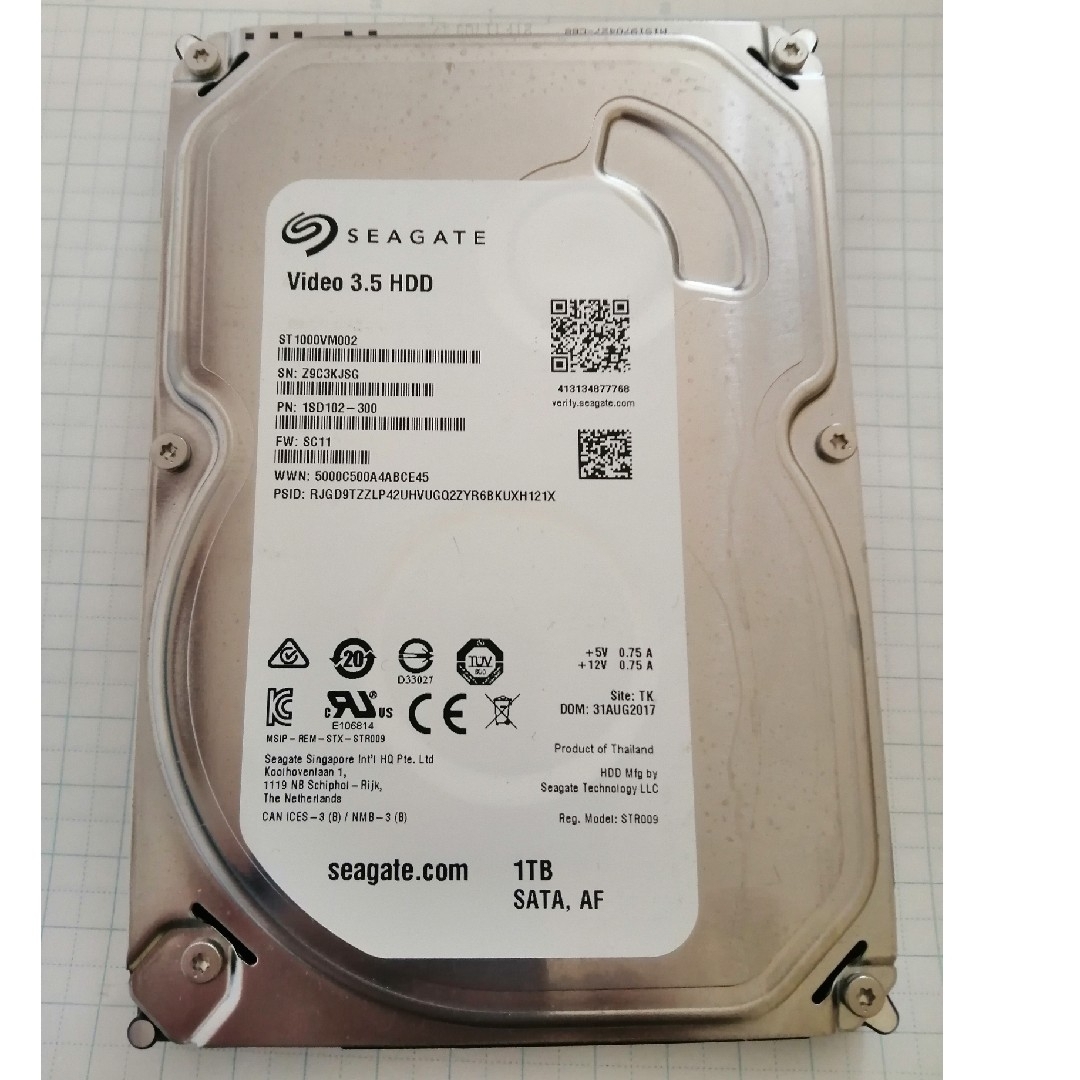 SEAGATE - 3.5インチHDD 1TB Seagate AVコマンド対応の通販 by SEAGATE - 3.5インチHDD 1TB Seagate AVコマンド対応の通販 by