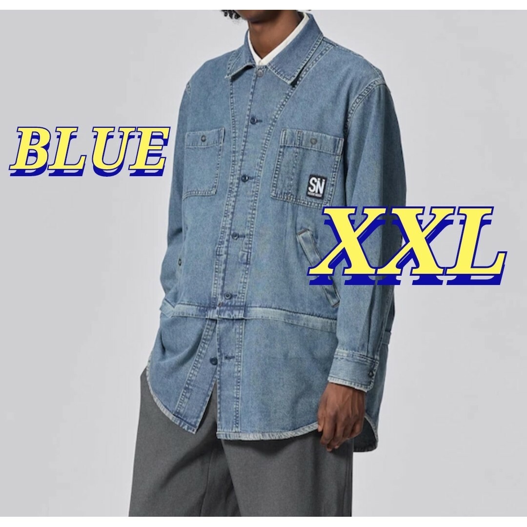 UNDERCOVER - 【新品未開封】チュニックシャツ XXL ブルー GU UNDERCOVER - 【新品未開封】チュニックシャツ XXL ブルー GU