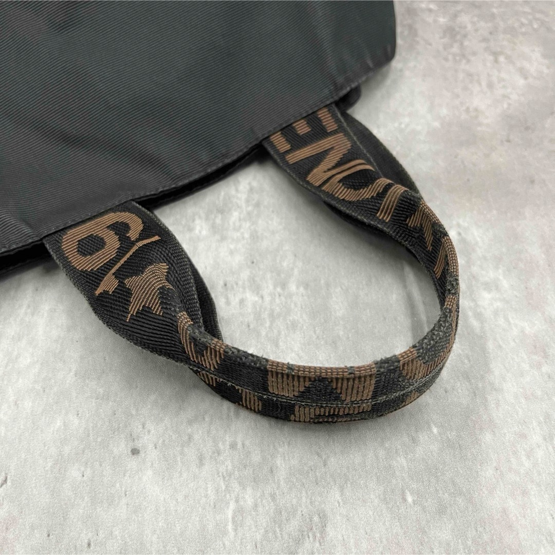 FENDI - FENDI フェンディ ロゴ ハンドバッグ ナイロン FENDI - FENDI フェンディ ロゴ ハンドバッグ ナイロン
