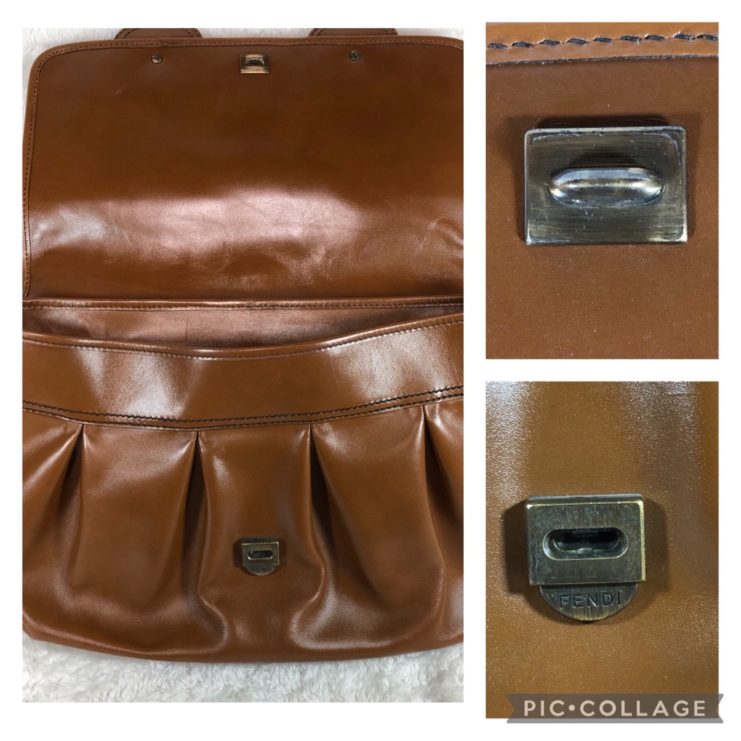 FENDI - フェンディ FENDI ハンドバッグ レザー チェーン FENDI - フェンディ FENDI ハンドバッグ レザー チェーン