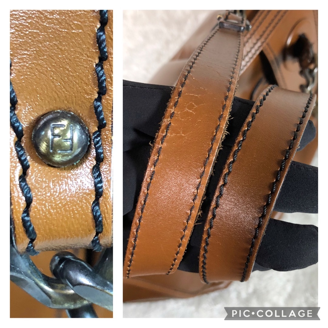 FENDI - フェンディ FENDI ハンドバッグ レザー チェーン FENDI - フェンディ FENDI ハンドバッグ レザー チェーン