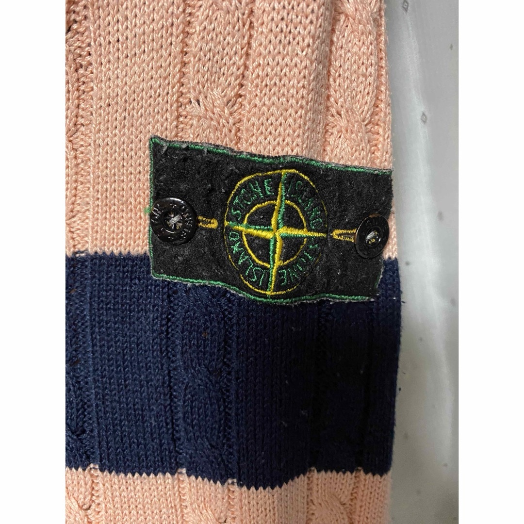 STONE ISLAND - STONE ISLAND 80s CABLE BORDER KNITの通販 by STONE ISLAND - STONE ISLAND 80s CABLE BORDER KNITの通販 by