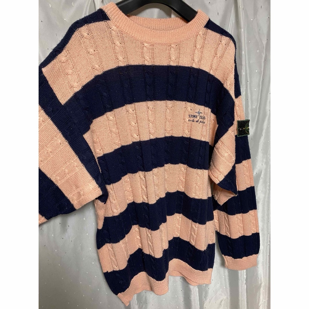 STONE ISLAND - STONE ISLAND 80s CABLE BORDER KNITの通販 by STONE ISLAND - STONE ISLAND 80s CABLE BORDER KNITの通販 by