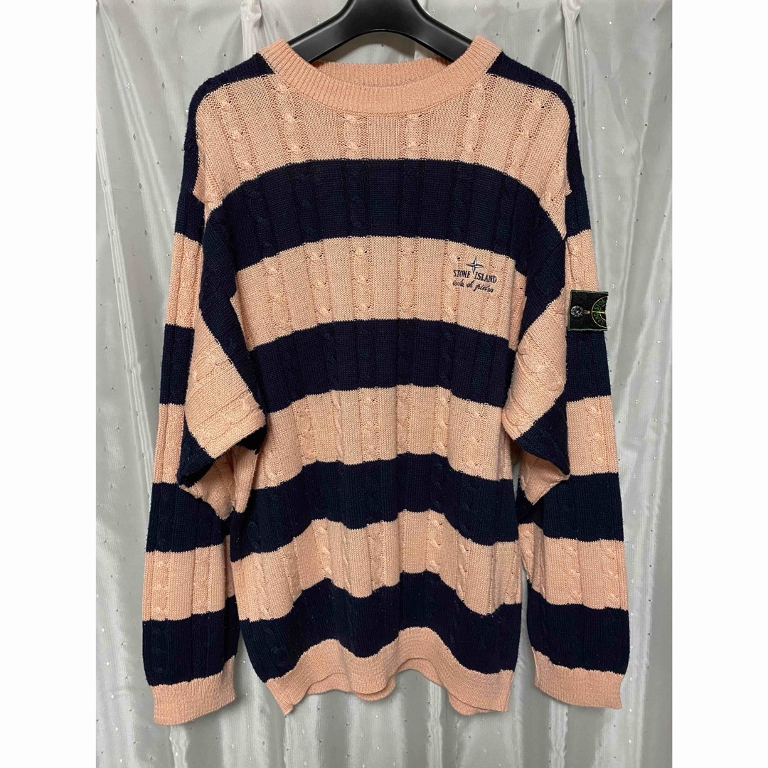 STONE ISLAND - STONE ISLAND 80s CABLE BORDER KNITの通販 by STONE ISLAND - STONE ISLAND 80s CABLE BORDER KNITの通販 by