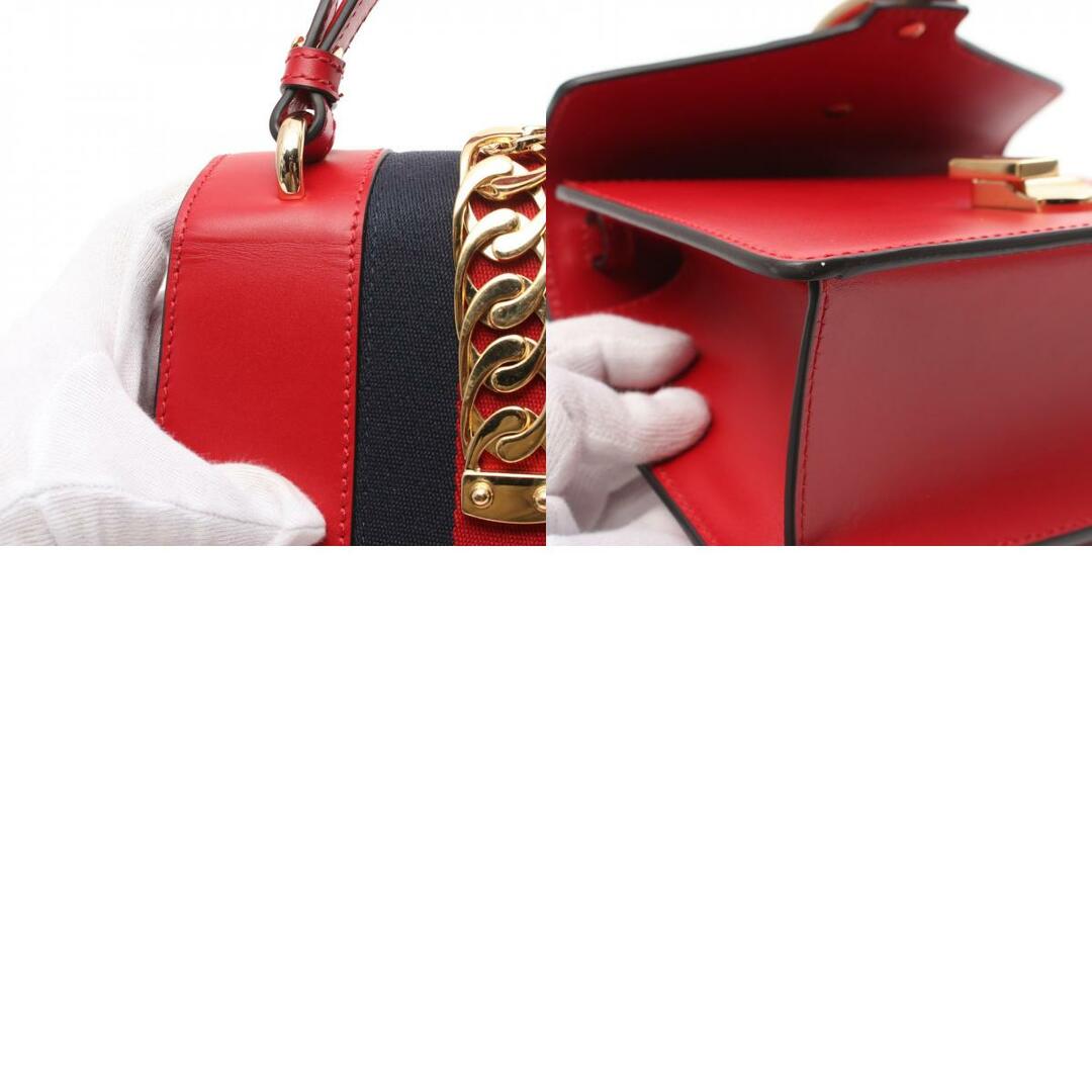 GUCCI - グッチ GUCCI シルヴィ シェリーライン ハンドバッグ GUCCI - グッチ GUCCI シルヴィ シェリーライン ハンドバッグ