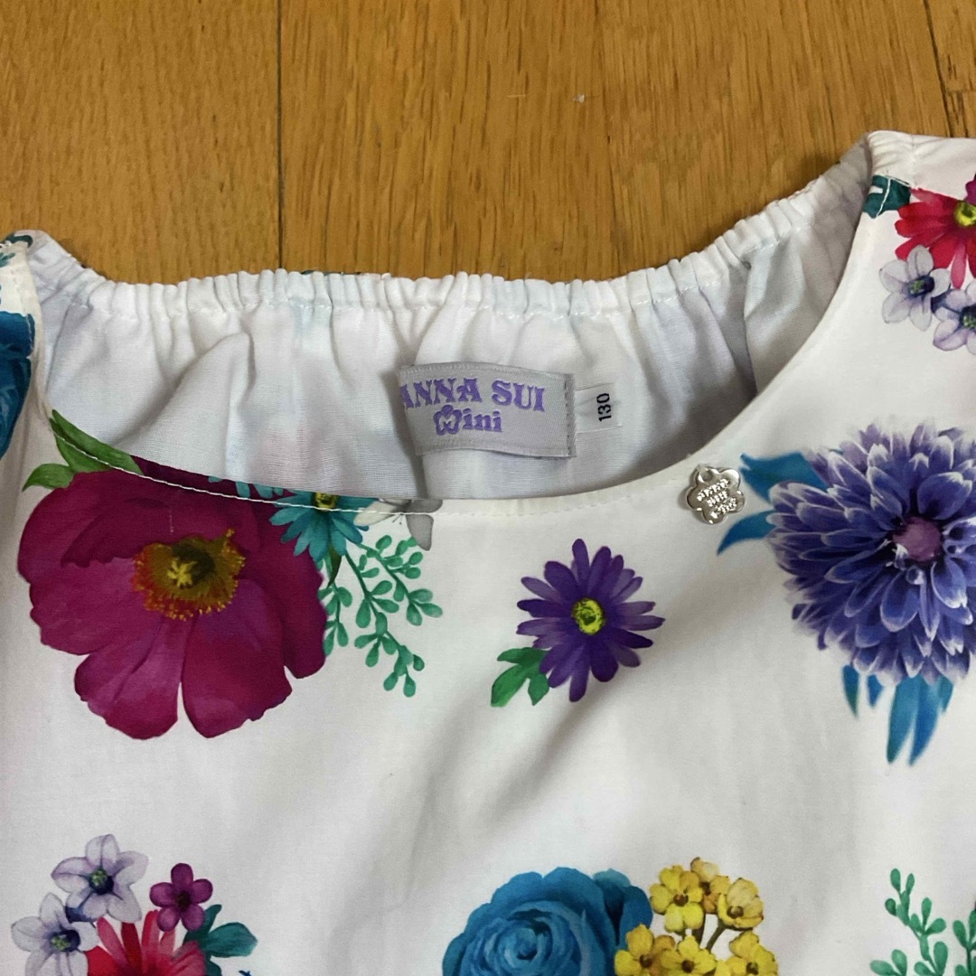 ANNA SUI mini - アナスイミニ 花柄ワンピース 130の通販 by ANNA SUI mini - アナスイミニ 花柄ワンピース 130の通販 by