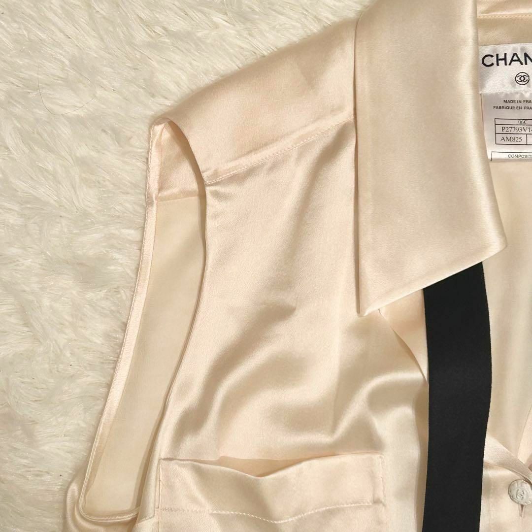 CHANEL - シャネル CHANEL ボウタイ リボン シルク ブラウスの CHANEL - シャネル CHANEL ボウタイ リボン シルク ブラウスの