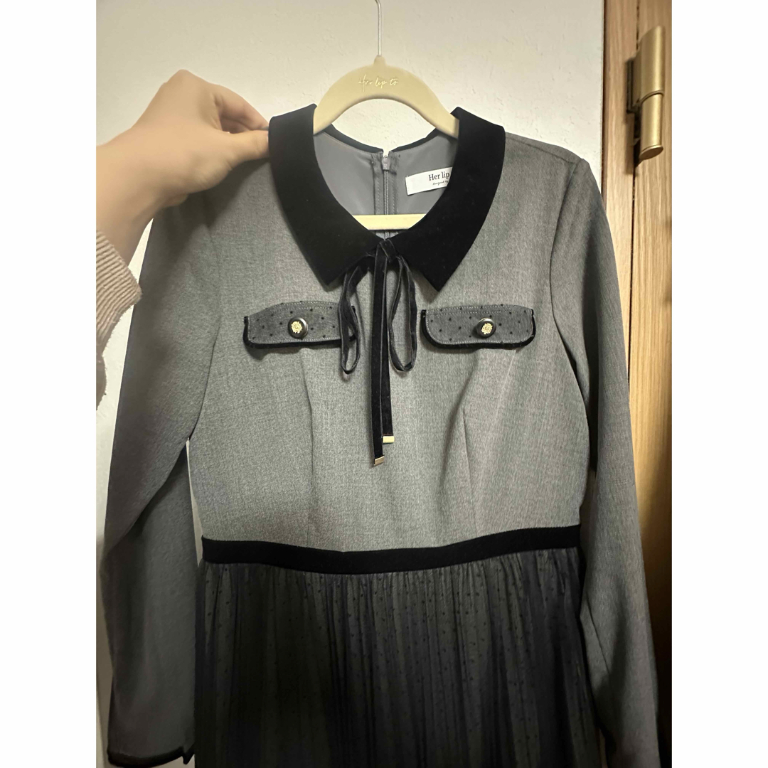 Her lip to - Garnier Pleated Dressの通販 by chan's shop Her lip to - Garnier Pleated Dressの通販 by chan's shop