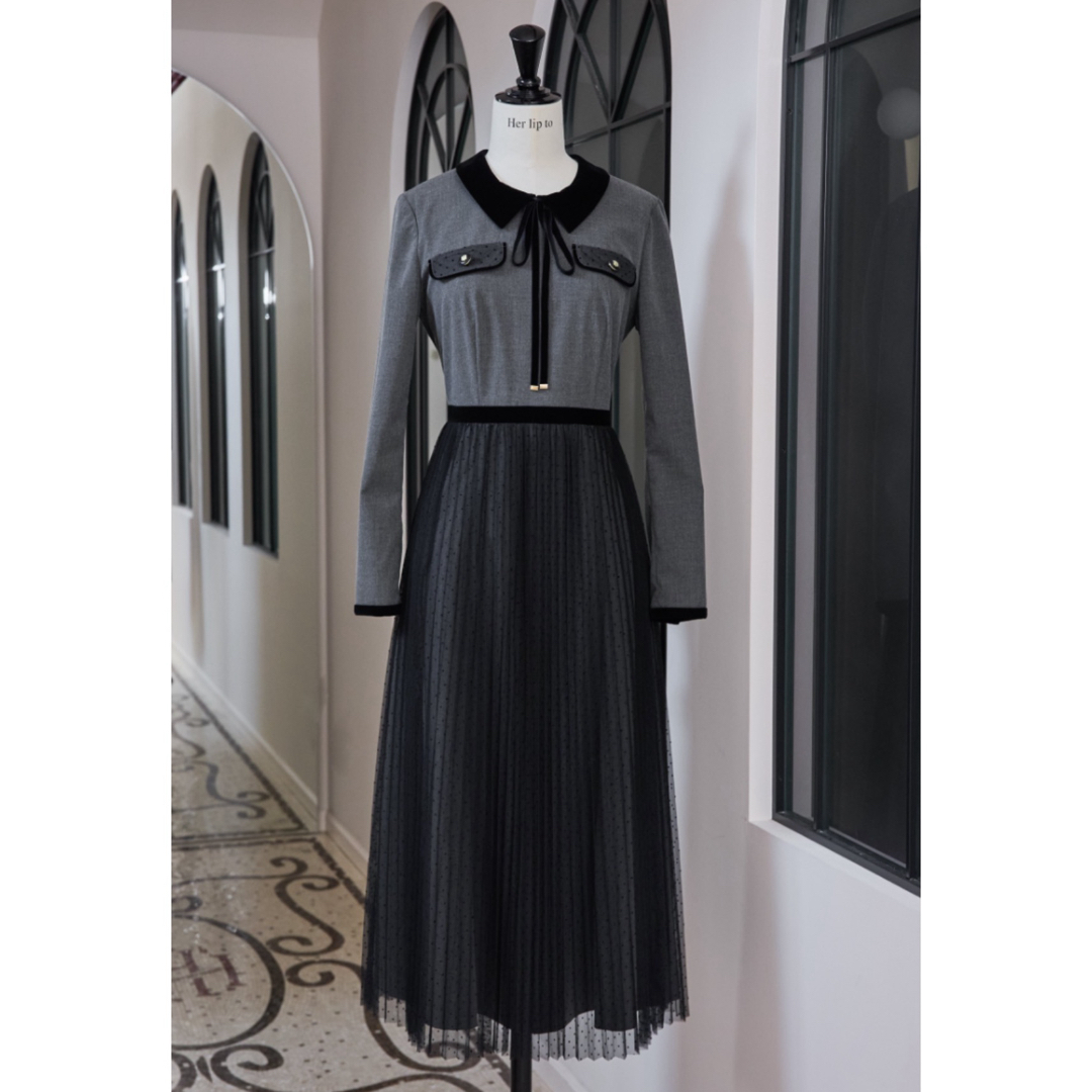 Her lip to - Garnier Pleated Dressの通販 by chan's shop Her lip to - Garnier Pleated Dressの通販 by chan's shop