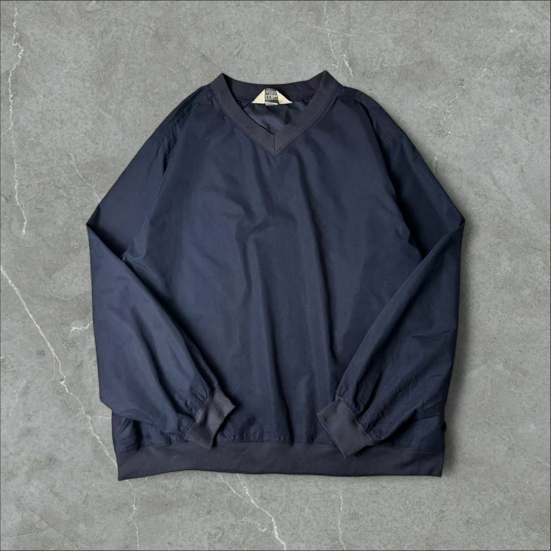 L.L.Bean - USA製 L.L.Bean 無地 ナイロンプルオーバー L L.L.Bean - USA製 L.L.Bean 無地 ナイロンプルオーバー L