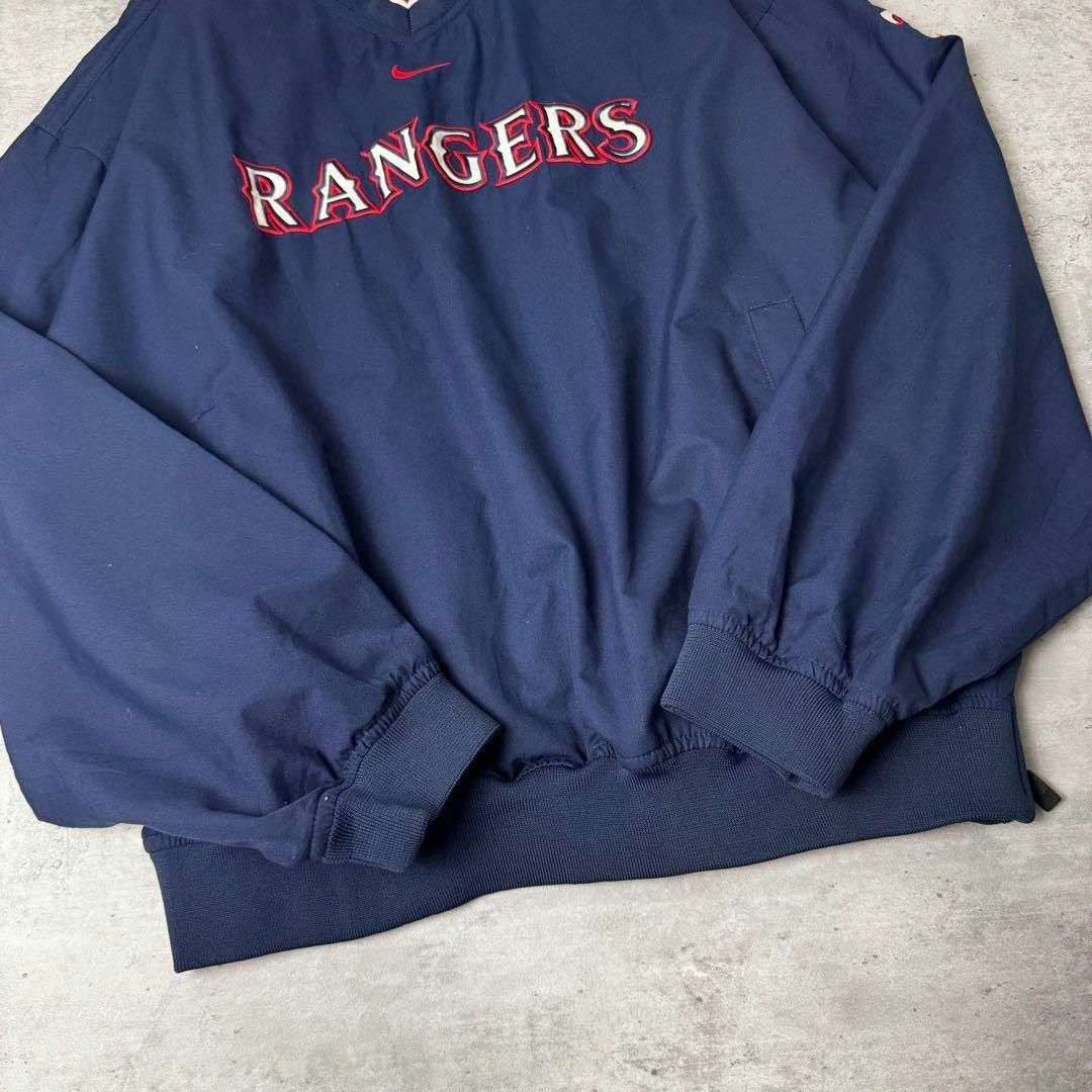 NIKE - NIKE MLB 刺繍 センターロゴ RANGERS ナイロンプル NIKE - NIKE MLB 刺繍 センターロゴ RANGERS ナイロンプル