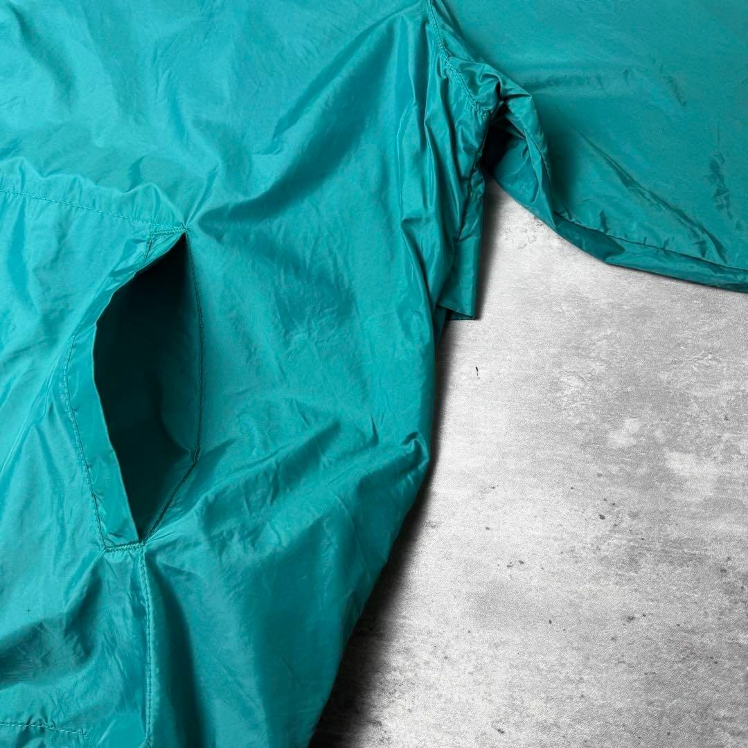90s Eddie Bauer EBTEK ナイロンジャケット L 青緑
