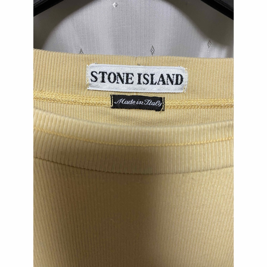 STONE ISLAND - STONE ISLAND 98ss COMPASS LOGO SWEAT YELの STONE ISLAND - STONE ISLAND 98ss COMPASS LOGO SWEAT YELの