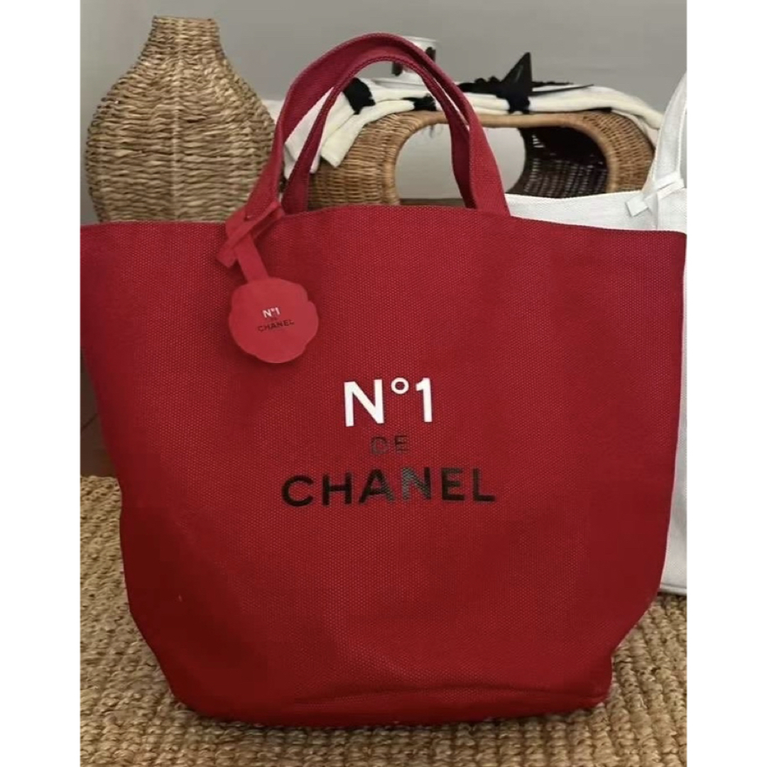 CHANEL - シャネルNo.1 ノベルティCHANEL トートバッグ エコ CHANEL - シャネルNo.1 ノベルティCHANEL トートバッグ エコ