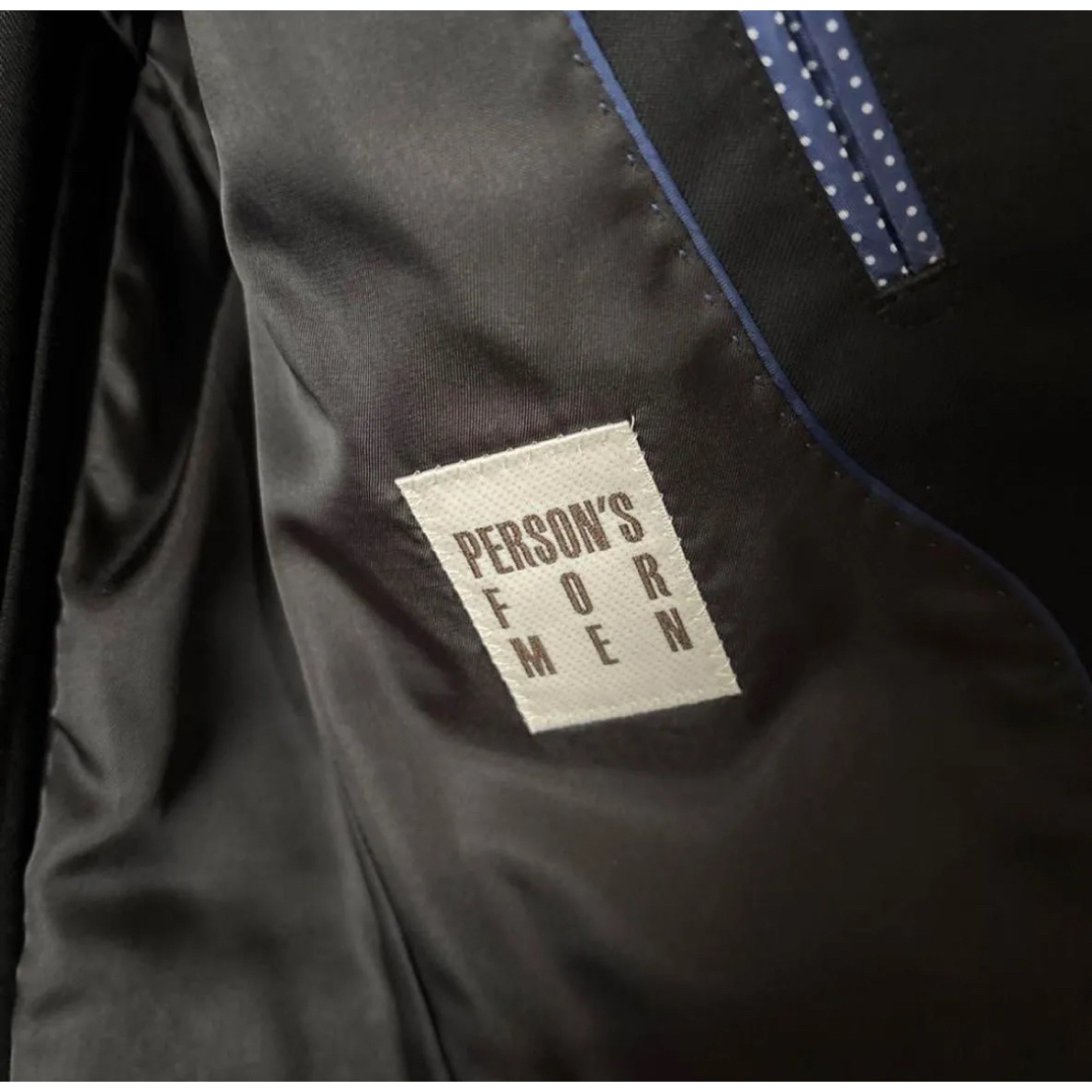 PERSON'S - PERSON'S FOR MEN ブラックビジネススーツYA4 美品の PERSON'S - PERSON'S FOR MEN ブラックビジネススーツYA4 美品の