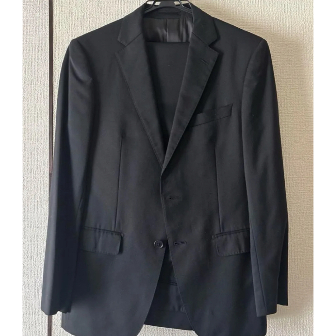 PERSON'S - PERSON'S FOR MEN ブラックビジネススーツYA4 美品の PERSON'S - PERSON'S FOR MEN ブラックビジネススーツYA4 美品の