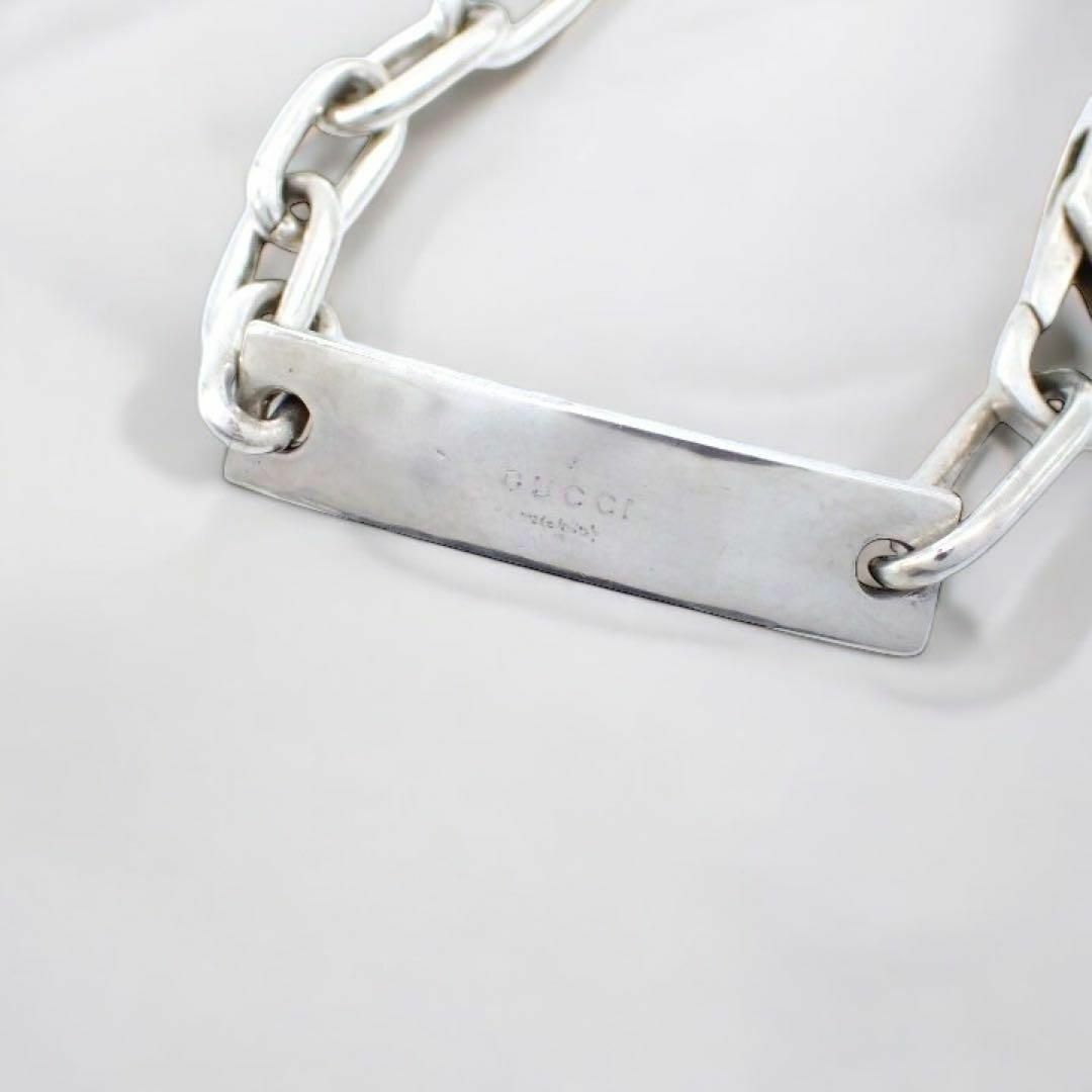 GUCCI - オールドグッチ ブレスレット ID エリプスチェーン 925 GUCCI - オールドグッチ ブレスレット ID エリプスチェーン 925