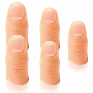 マジック 親指 手品の道具 サムチップ フィンガー 5点セット 円 ステージショ(その他)