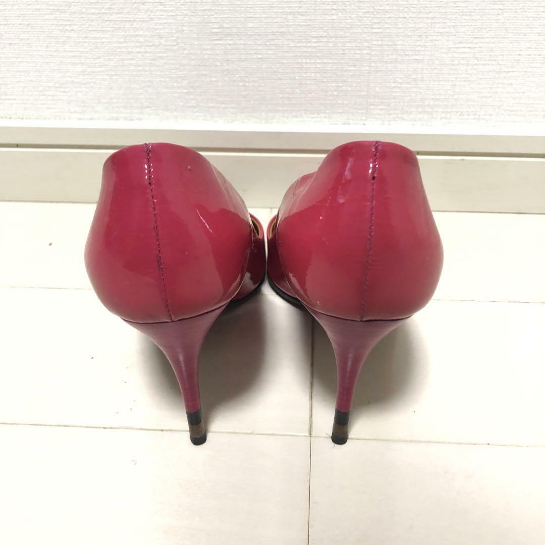 FENDI - フェンディ ◇ FENDI エナメル パンプス 22.5 35ピンク FENDI - フェンディ ◇ FENDI エナメル パンプス 22.5 35ピンク