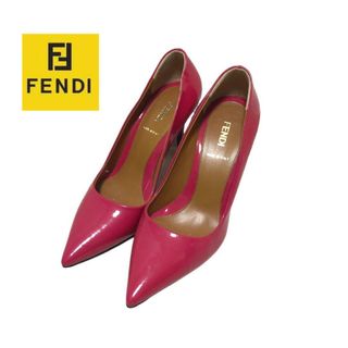 FENDI - フェンディ ◇ FENDI エナメル パンプス 22.5 35ピンク FENDI - フェンディ ◇ FENDI エナメル パンプス 22.5 35ピンク