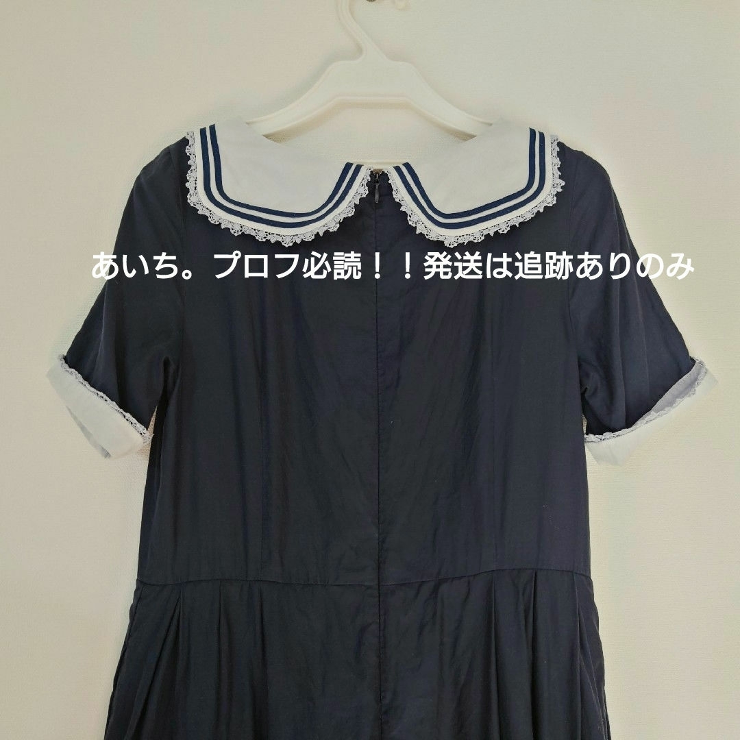 JaneMarple - jane marple ワンピース レース ネイビー ドレス JaneMarple - jane marple ワンピース レース ネイビー ドレス