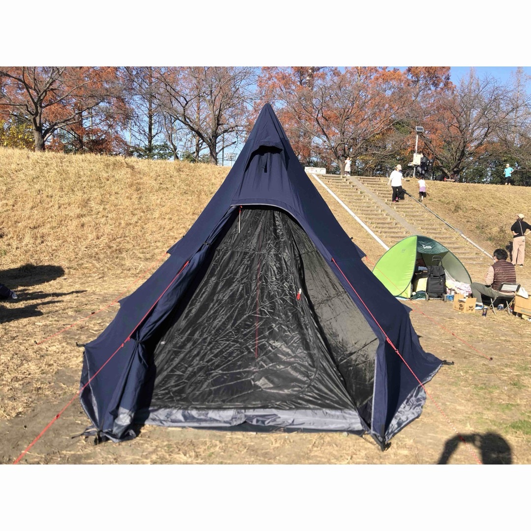 QUICKCAMP QC-TCT440 ワンポールテント TC ネイビー の通販 by QUICKCAMP QC-TCT440 ワンポールテント TC ネイビー の通販 by