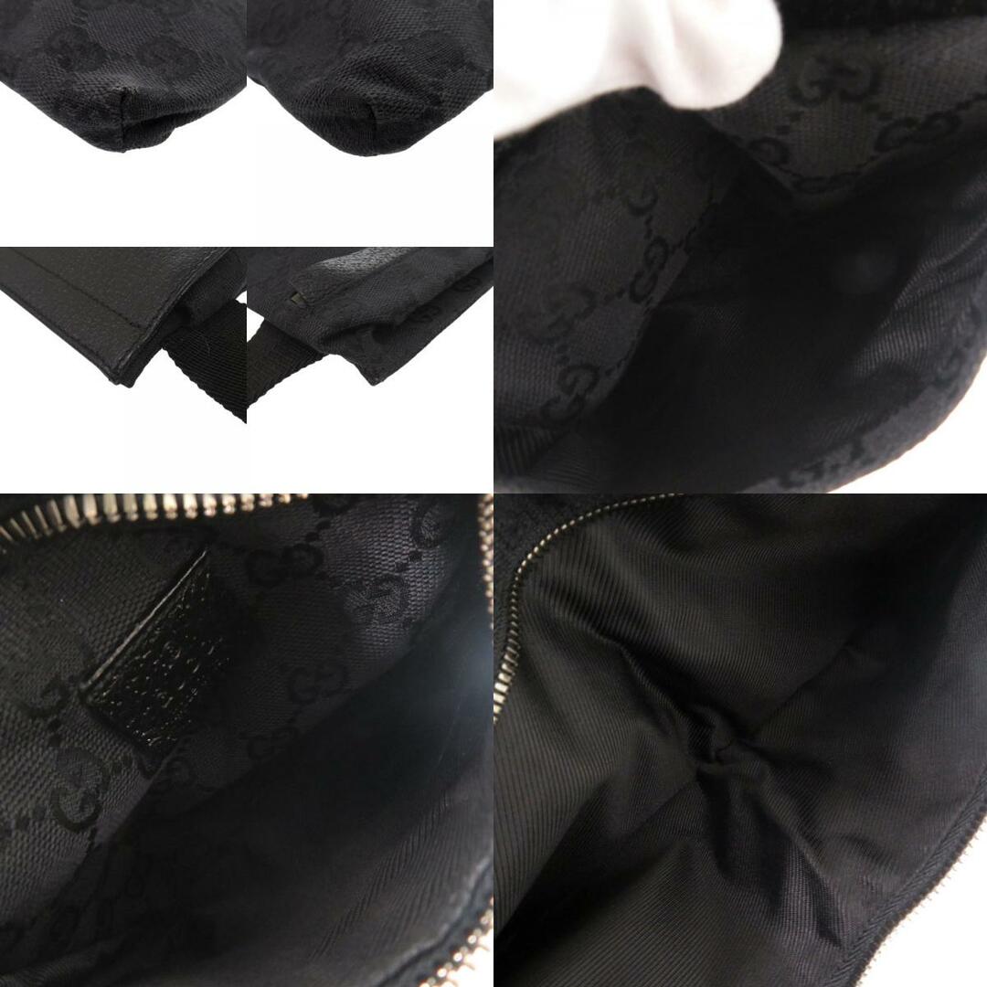 GUCCI - 美品 グッチ 28566 GGキャンバス ブラック ウエスト GUCCI - 美品 グッチ 28566 GGキャンバス ブラック ウエスト