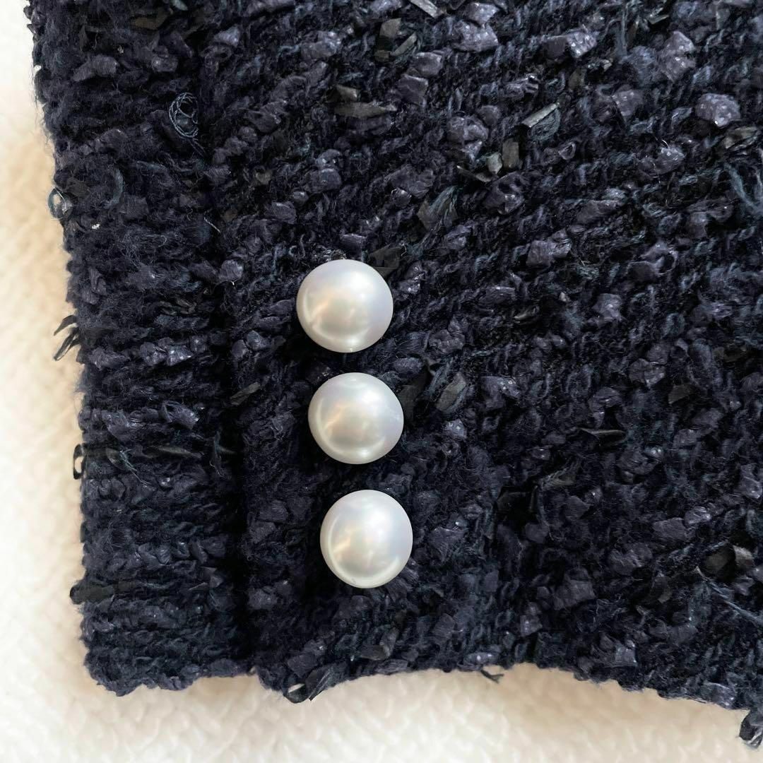 ANAYI - 【美品】アナイ カラミツイードジャケット パールボタン ANAYI - 【美品】アナイ カラミツイードジャケット パールボタン
