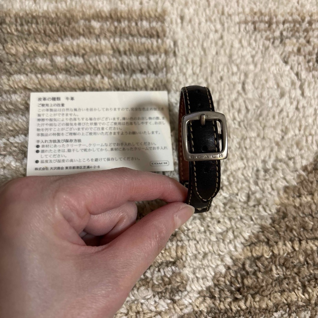 COACH - COACH コーチベルト レディース ブラック シルバー COACH - COACH コーチベルト レディース ブラック シルバー