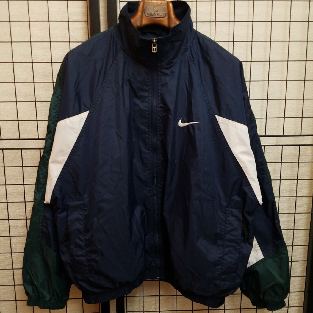 NIKE - 90's Vtg NIKE Big Swoosh Nylon Jacketの通販 by NIKE - 90's Vtg NIKE Big Swoosh Nylon Jacketの通販 by