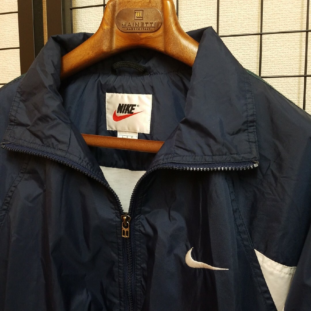 NIKE - 90's Vtg NIKE Big Swoosh Nylon Jacketの通販 by NIKE - 90's Vtg NIKE Big Swoosh Nylon Jacketの通販 by