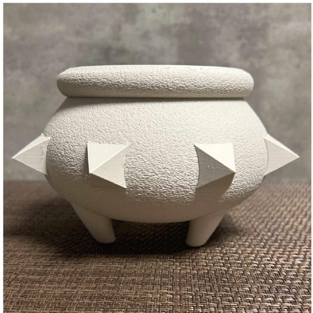 3Dプリンター鉢 YJKP_new1_sizeM 白 作家鉢 植木鉢の通販 by 3Dプリンター鉢 YJKP_new1_sizeM 白 作家鉢 植木鉢の通販 by