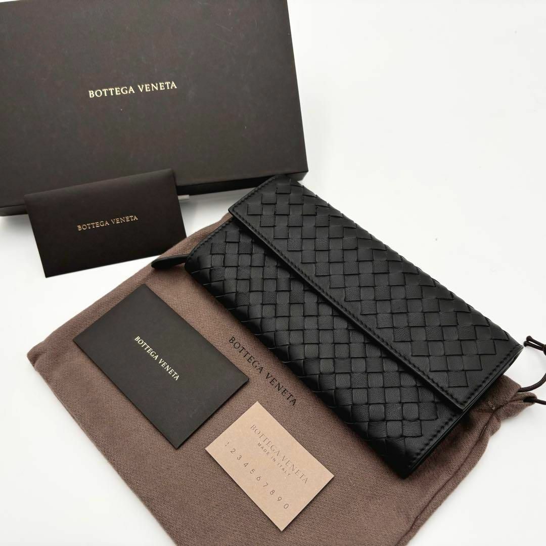 BOTTEGA VENETA - 新品未使用 BOTTEGA VENETA 長財布 ブラックの BOTTEGA VENETA - 新品未使用 BOTTEGA VENETA 長財布 ブラックの