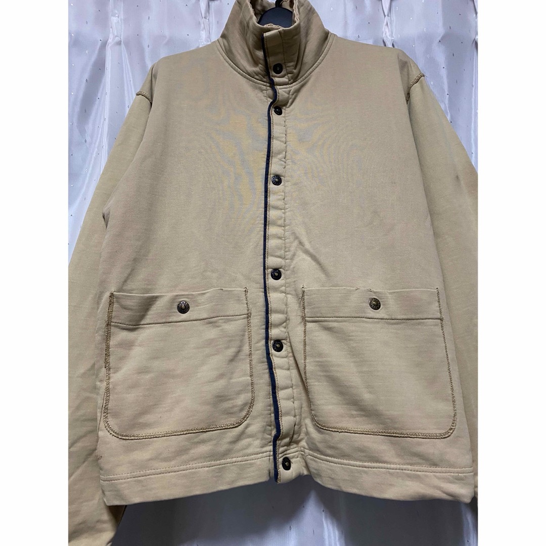 STONE ISLAND - STONE ISLAND 00s ボタンスウェット ベージュの STONE ISLAND - STONE ISLAND 00s ボタンスウェット ベージュの