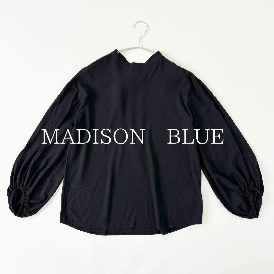 MADISONBLUE - MADISON BLUE バックリボン紐 バルーンスリーブ MADISONBLUE - MADISON BLUE バックリボン紐 バルーンスリーブ
