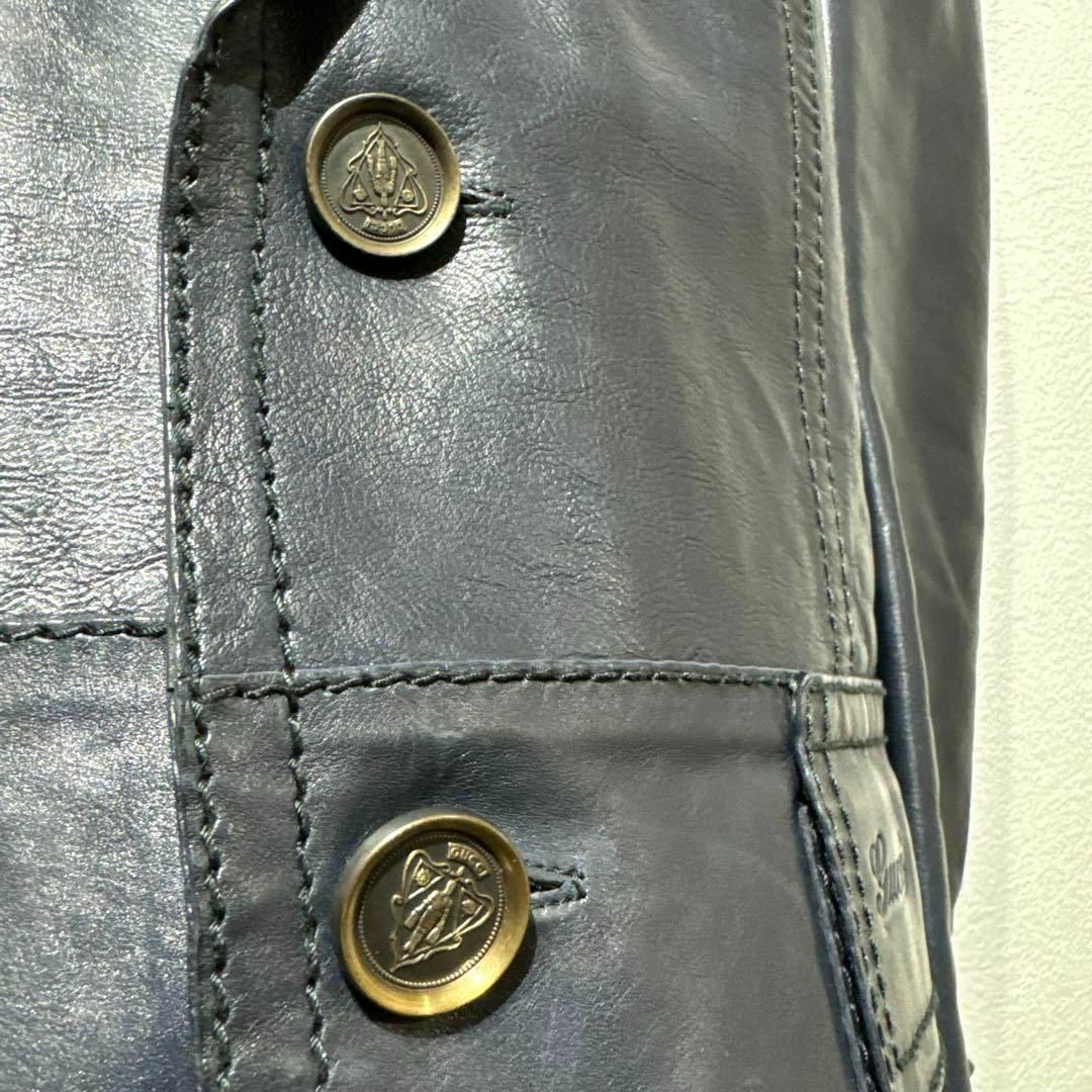GUCCI - 希少 GUCCI TOM FORD期 カーフスキン レザーテーラード GUCCI - 希少 GUCCI TOM FORD期 カーフスキン レザーテーラード