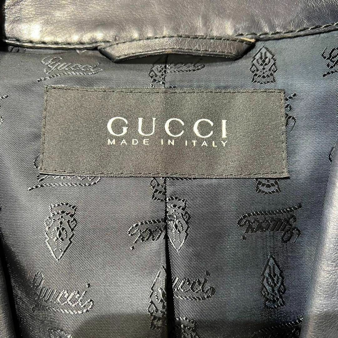 GUCCI - 希少 GUCCI TOM FORD期 カーフスキン レザーテーラード GUCCI - 希少 GUCCI TOM FORD期 カーフスキン レザーテーラード